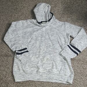 J. America Black and White Sweatshirt Hoodie